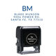 Epic Initials Address Rectangular Self Inking Stamp Image 3 of 3